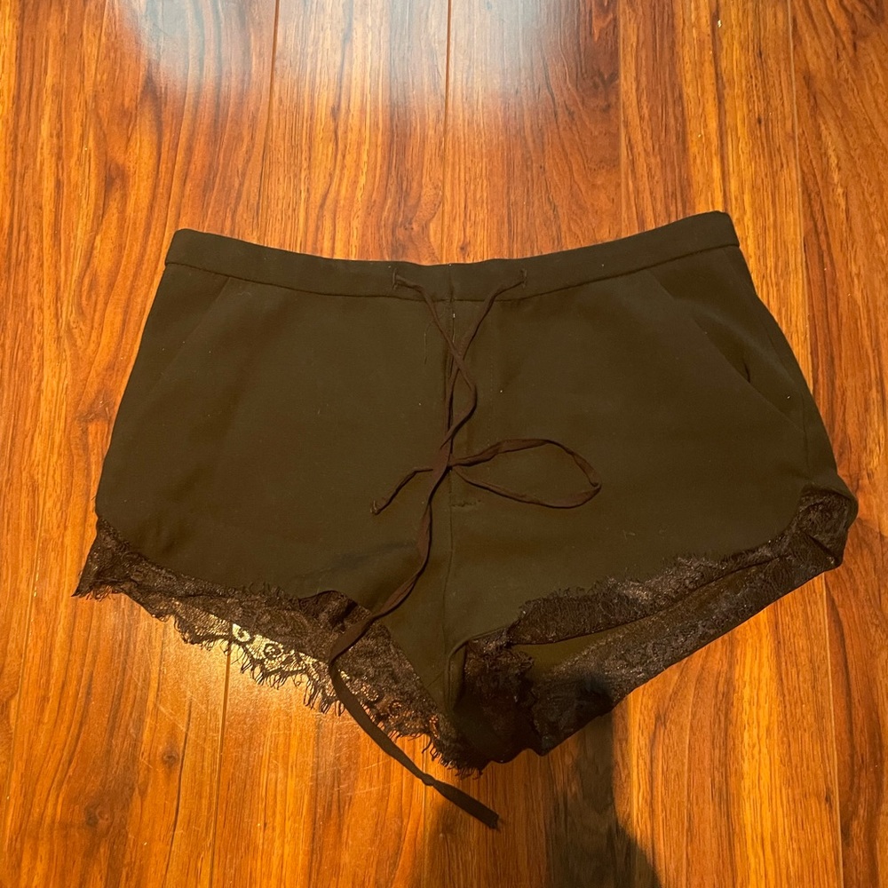 Zara Black Lace Shorts